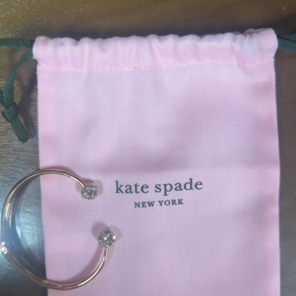 Kate Spade Gold Bangle with Sparkling Accents